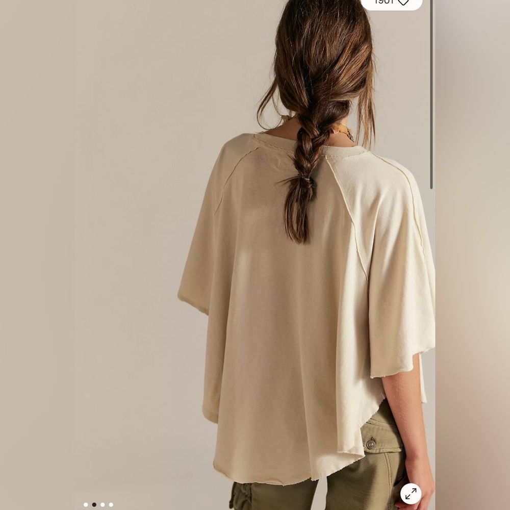 Free People Dakota Tee, LARGE NWOT - Picture 4 of 6